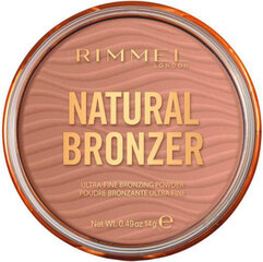 Бронзер Rimmel London Natural Bronzer 003-Sunset, 14 г цена и информация | Бронзеры (бронзаторы), румяна | pigu.lt