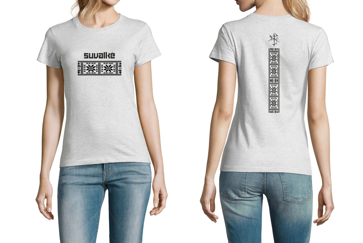 Marškinėliai moterims Suvalkė, pilkos spalvos kaina ir informacija | Marškinėliai moterims | pigu.lt