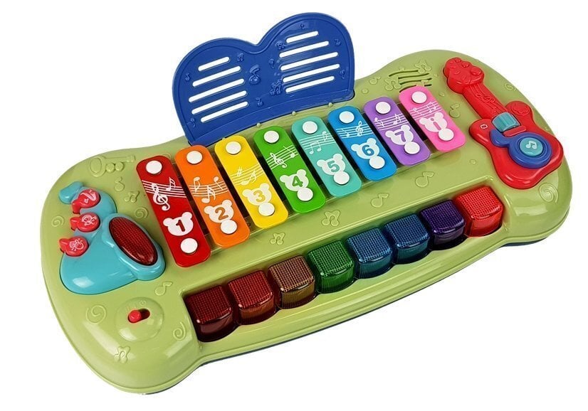 Ksilofonas-pianinas vaikams Lean Toys Baby Piano kaina ir informacija | Žaislai kūdikiams | pigu.lt