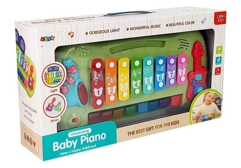Ksilofonas-pianinas vaikams Lean Toys Baby Piano kaina ir informacija | Žaislai kūdikiams | pigu.lt