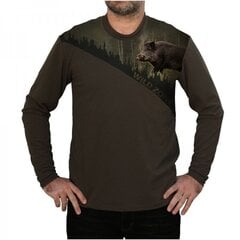 Marškinėliai ilgomis rankovėmis su šernu Wildzone kaina ir informacija | Vyriški marškinėliai | pigu.lt
