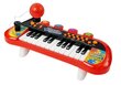 Pianinas su mikrofonu, 24 klavišai, raudonas цена и информация | Lavinamieji žaislai | pigu.lt