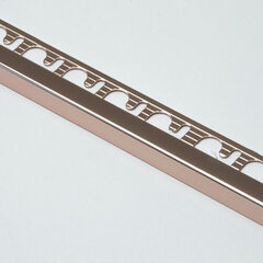 Анодированный алюминиевый профиль, H 12.5 мм, 2,7 м цена и информация | Профили соединения | pigu.lt