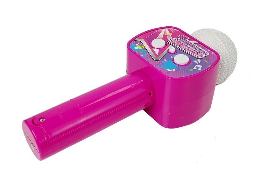 Belaidis karaokė mikrofonas su Bluetooth, rožinis цена и информация | Lavinamieji žaislai | pigu.lt