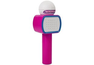 Belaidis karaokė mikrofonas su Bluetooth, rožinis kaina ir informacija | Lavinamieji žaislai | pigu.lt