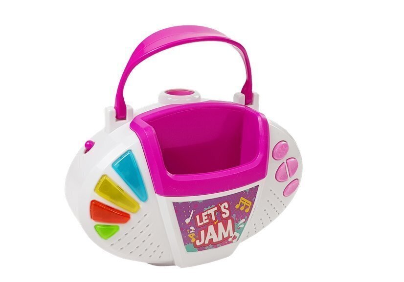 Karaokė mikrofonas su stovu, rožinis kaina ir informacija | Lavinamieji žaislai | pigu.lt