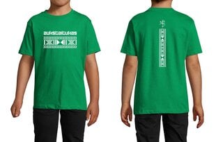Marškinėliai berniukams Aukštaitukas, žali цена и информация | Рубашки для мальчиков | pigu.lt
