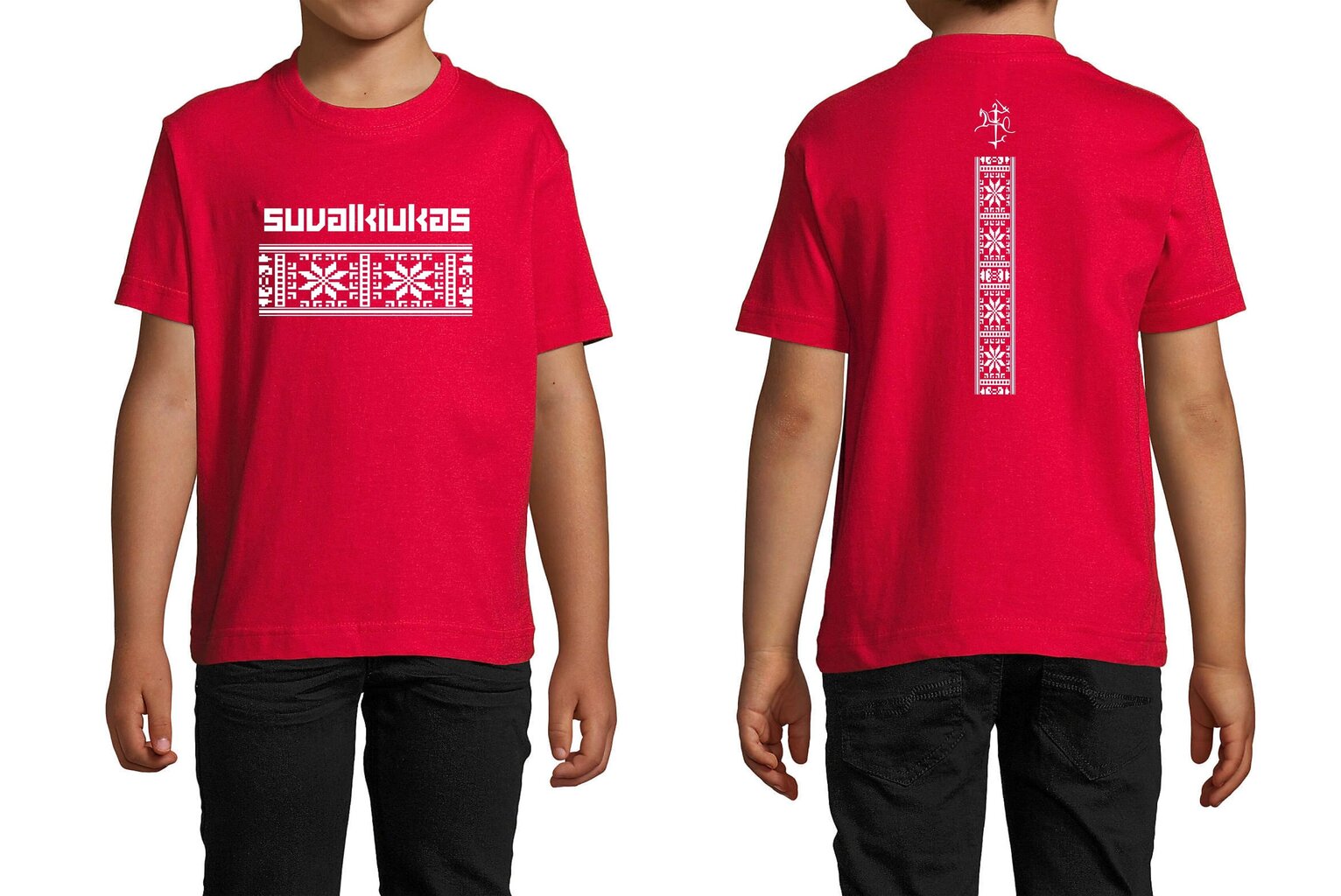 Marškinėliai berniukams Suvalkiukas, raudoni kaina ir informacija | Marškinėliai berniukams | pigu.lt