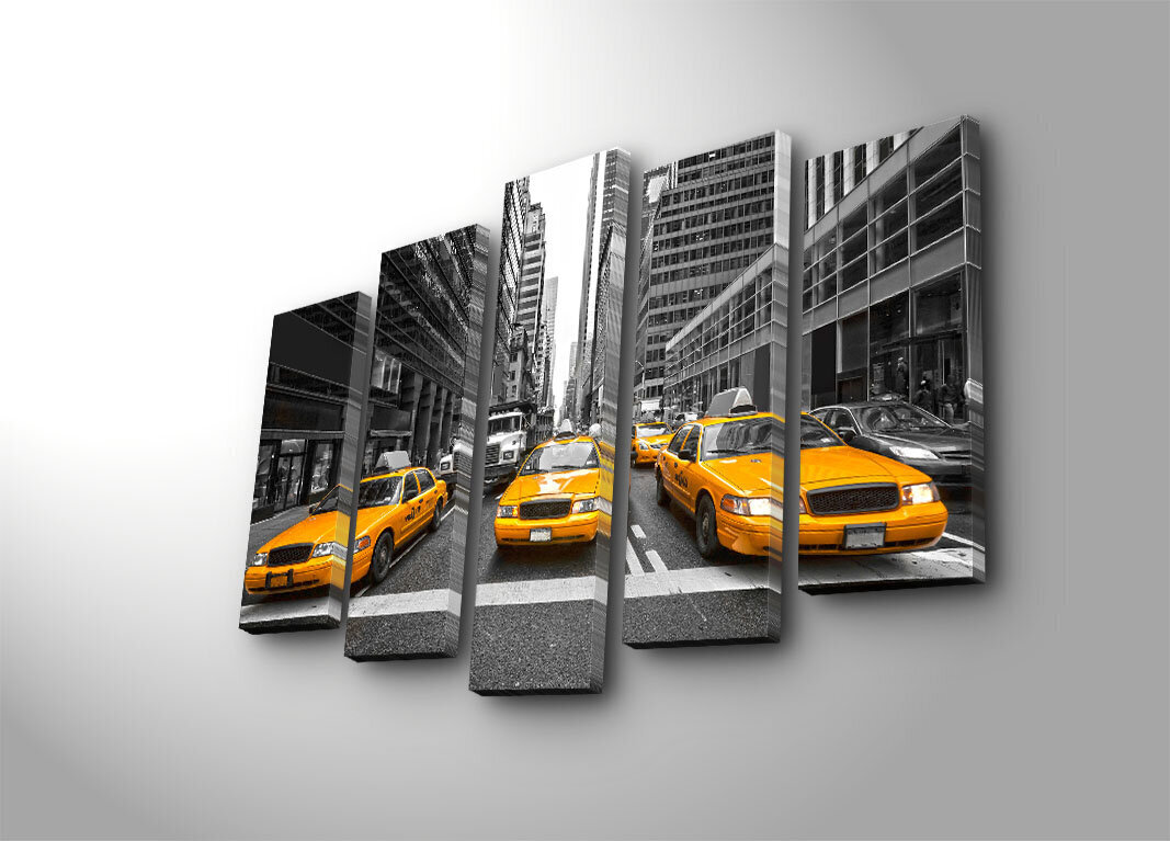 Pekių dalių reprodukcija Geltoni taxi kaina ir informacija | Reprodukcijos, paveikslai | pigu.lt