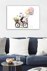 Reprodukcija ant drobės Panda ant dviračio kaina ir informacija | Reprodukcijos, paveikslai | pigu.lt
