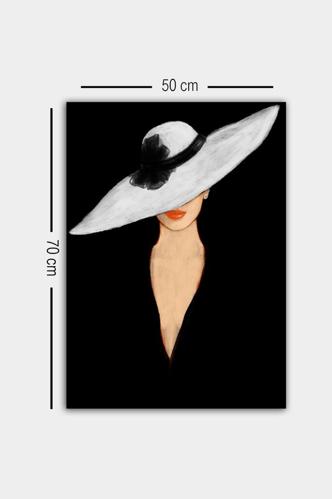 Reprodukcija Moteris su skrybėle kaina ir informacija | Reprodukcijos, paveikslai | pigu.lt
