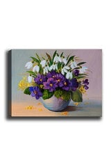 Reprodukcija Gėlių puokštelė vazoje kaina ir informacija | Reprodukcijos, paveikslai | pigu.lt