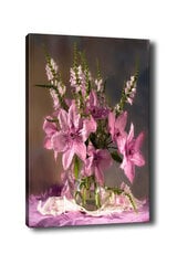 Репродукция Цветы в прозрачной вазе цена и информация | Репродукции, картины | pigu.lt