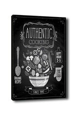 Reprodukcija Authentic cooking kaina ir informacija | Reprodukcijos, paveikslai | pigu.lt