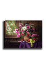 Reprodukcija Gėlės ir vaisiai kaina ir informacija | Reprodukcijos, paveikslai | pigu.lt
