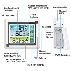 Метеостанция цена и информация | Метеорологические станции, термометры | pigu.lt