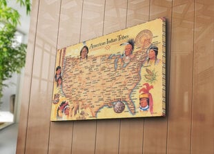Репродукция Индейские племена цена и информация | Репродукции, картины | pigu.lt