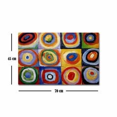 Reprodukcija Farbstudie Quadrate (Wassily Kandinsky) kaina ir informacija | Reprodukcijos, paveikslai | pigu.lt