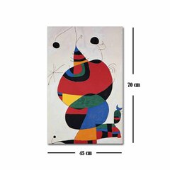 Reprodukcija Woman, bird, star (Joan Miro) kaina ir informacija | Reprodukcijos, paveikslai | pigu.lt