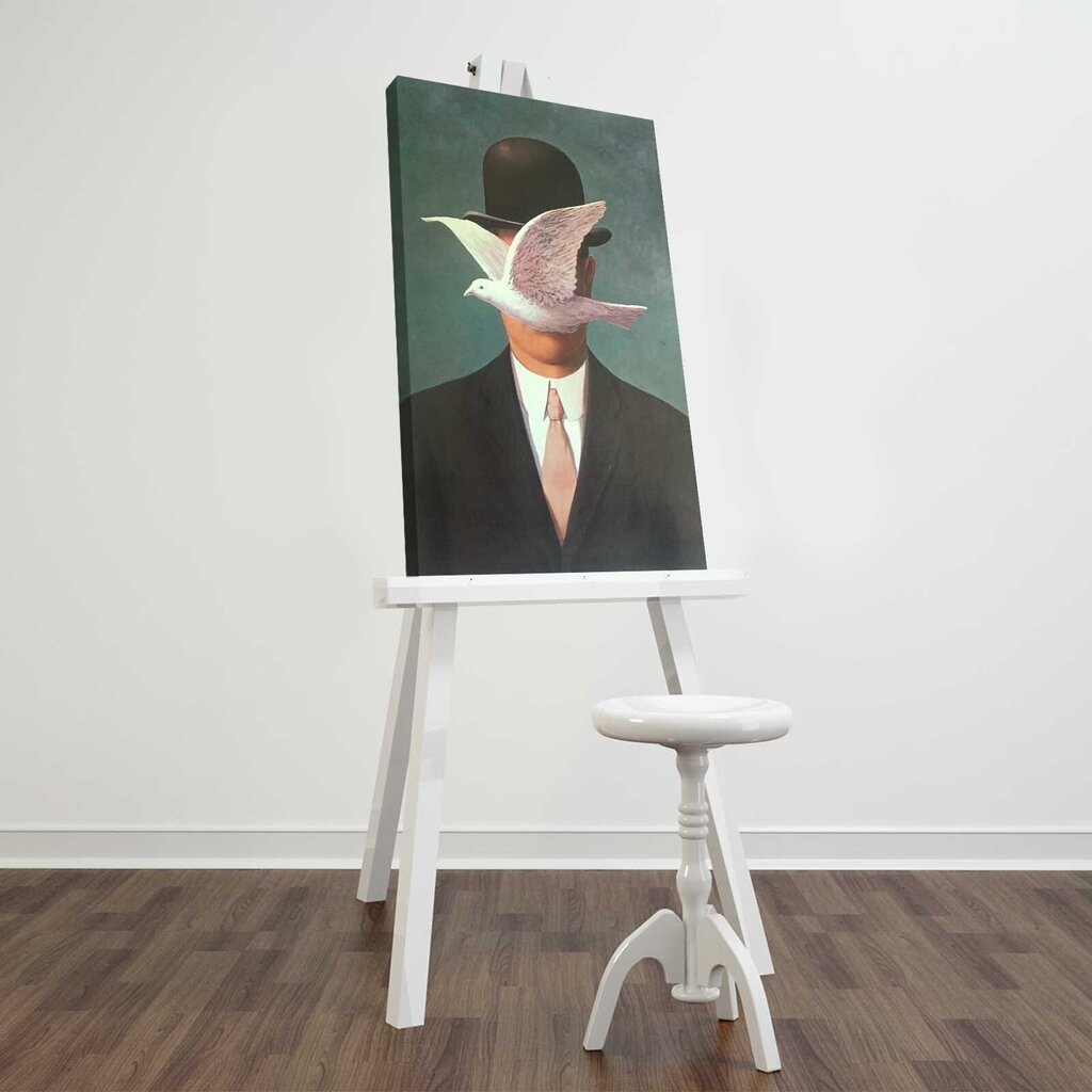 Reprodukcija Man in a bowler hat (Rene Magritte) kaina ir informacija | Reprodukcijos, paveikslai | pigu.lt
