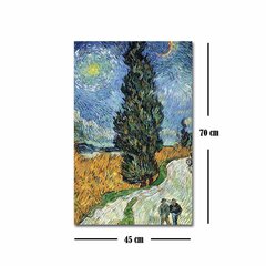 Репродукция Estrada com cipreste e estrela (Vincent Van Gogh) цена и информация | Репродукции, картины | pigu.lt