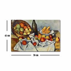 Reprodukcija Tehe Basket of Apples (Polis Sezanas) kaina ir informacija | Reprodukcijos, paveikslai | pigu.lt