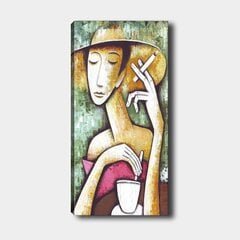 Репродукция Женщина с кофе и сигаретой цена и информация | Репродукции, картины | pigu.lt