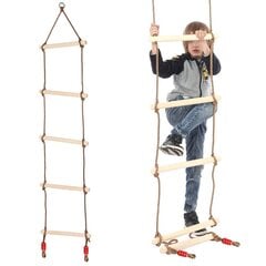 Веревочная лестница - деревянные качели цена и информация | Горки и лесенки | pigu.lt