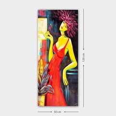 Масляная картина Женщина в красном платье цена и информация | Репродукции, картины | pigu.lt