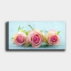 Reprodukcija ant drobės Rožės, 50x120 cm kaina ir informacija | Reprodukcijos, paveikslai | pigu.lt