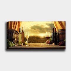 Репродукция на холсте Вино, 50x120 см цена и информация | Репродукции, картины | pigu.lt