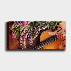 Reprodukcija Gėlės ir smuikas kaina ir informacija | Reprodukcijos, paveikslai | pigu.lt