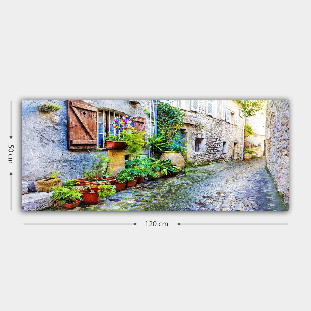 Reprodukcija ant drobės Gėlės, 50x120 cm kaina ir informacija | Reprodukcijos, paveikslai | pigu.lt