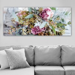 Reprodukcija ant drobės Gėlės, 50x120 cm kaina ir informacija | Reprodukcijos, paveikslai | pigu.lt
