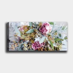 Reprodukcija ant drobės Gėlės, 50x120 cm kaina ir informacija | Reprodukcijos, paveikslai | pigu.lt