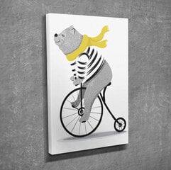 Reprodukcija Meškinas ant dviračio kaina ir informacija | Reprodukcijos, paveikslai | pigu.lt
