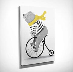 Reprodukcija Meškinas ant dviračio kaina ir informacija | Reprodukcijos, paveikslai | pigu.lt