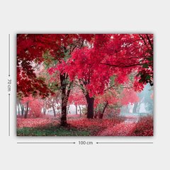 Reprodukcija Medžiai raudonais lapais kaina ir informacija | Reprodukcijos, paveikslai | pigu.lt