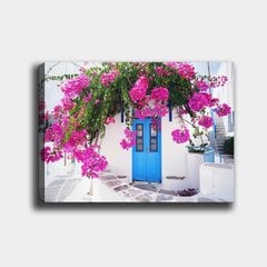 Репродукция Синяя дверь окружённая цветами цена и информация | Репродукции, картины | pigu.lt