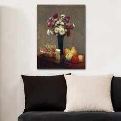 Reprodukcija ant drobės Gėlės, 70x100 cm kaina ir informacija | Reprodukcijos, paveikslai | pigu.lt