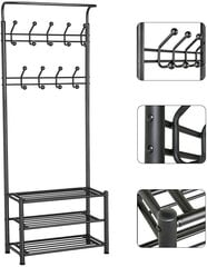 Вешалка для одежды с полкой для обуви цена и информация | Вешалки для одежды | pigu.lt