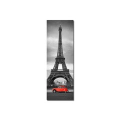 Reprodukcija Raudonas automobilis prie Eifelio bokšto kaina ir informacija | Reprodukcijos, paveikslai | pigu.lt
