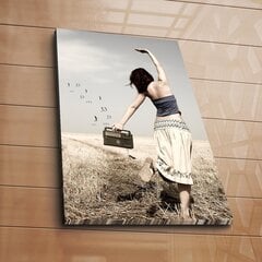 Картина из закаленного стекла Девушка цена и информация | Репродукции, картины | pigu.lt