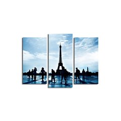 Trijų dalių reprodukcija Eifelio bokštas kaina ir informacija | Reprodukcijos, paveikslai | pigu.lt