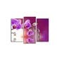 Trijų dalių reprodukcija Purpurinė orchidėja kaina ir informacija | Reprodukcijos, paveikslai | pigu.lt