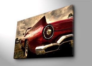 Картина Автомобиль Стеклянный Чёрный Деревянный (6 штук) (3 x 33 x 43 cm) цена и информация | Репродукции, картины | pigu.lt