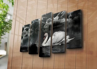 Репродукция из пяти частей Лебедь цена и информация | Репродукции, картины | pigu.lt