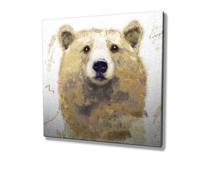 Картина из закаленного стекла Медведь цена и информация | Репродукции, картины | pigu.lt