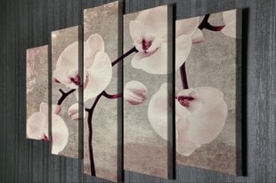 Penkių dalių reprodukcija Orchidėja kaina ir informacija | Reprodukcijos, paveikslai | pigu.lt
