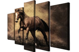 Репродукция из пяти частей Конь цена и информация | Репродукции, картины | pigu.lt